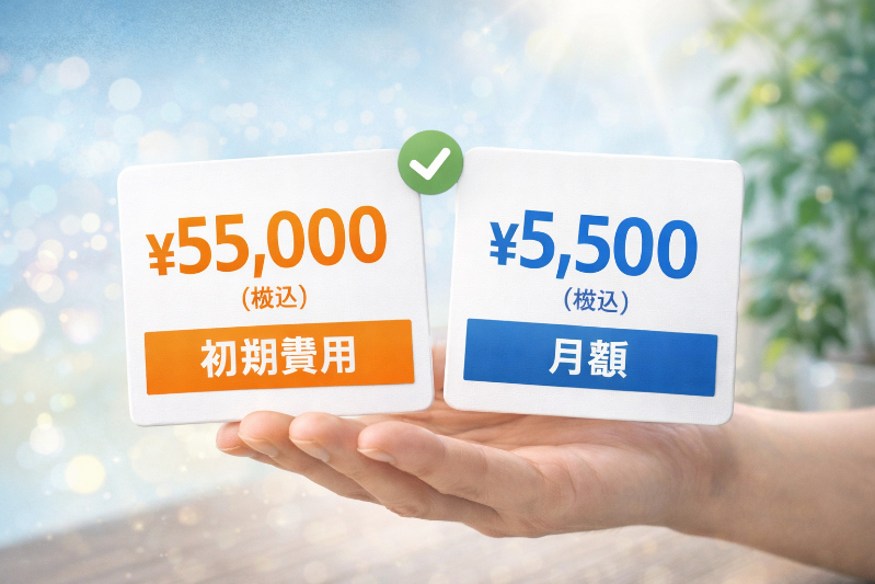 わかりやすい料金だから、相談しやすい